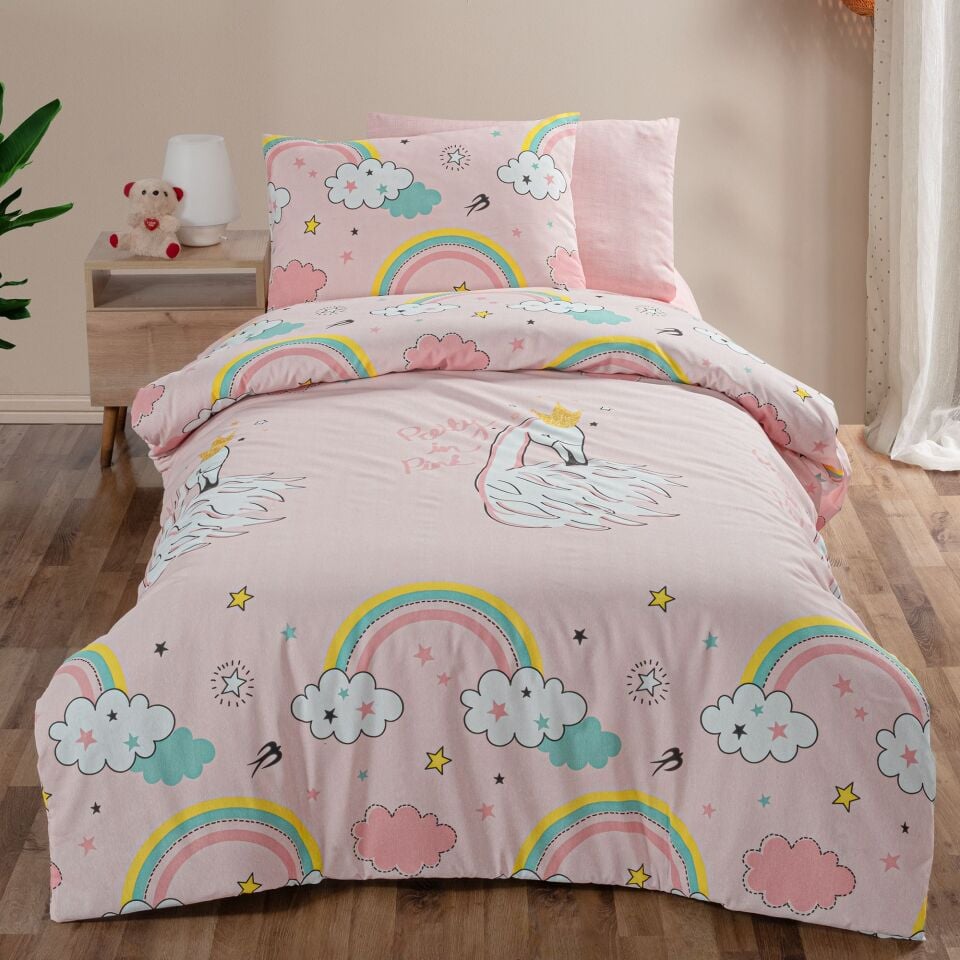 Kuğu Tek Kişilik Nevresim Takımı