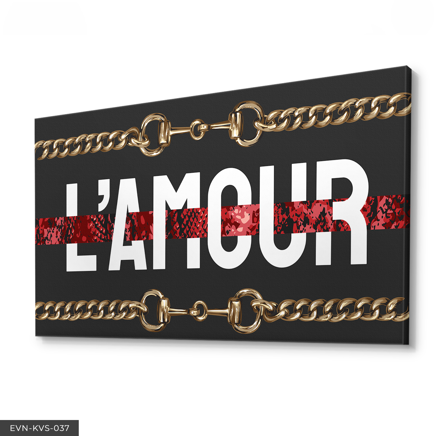 Zincir Detaylı Lamour Tek Parça Kanvas Canvas Tablo Tablo