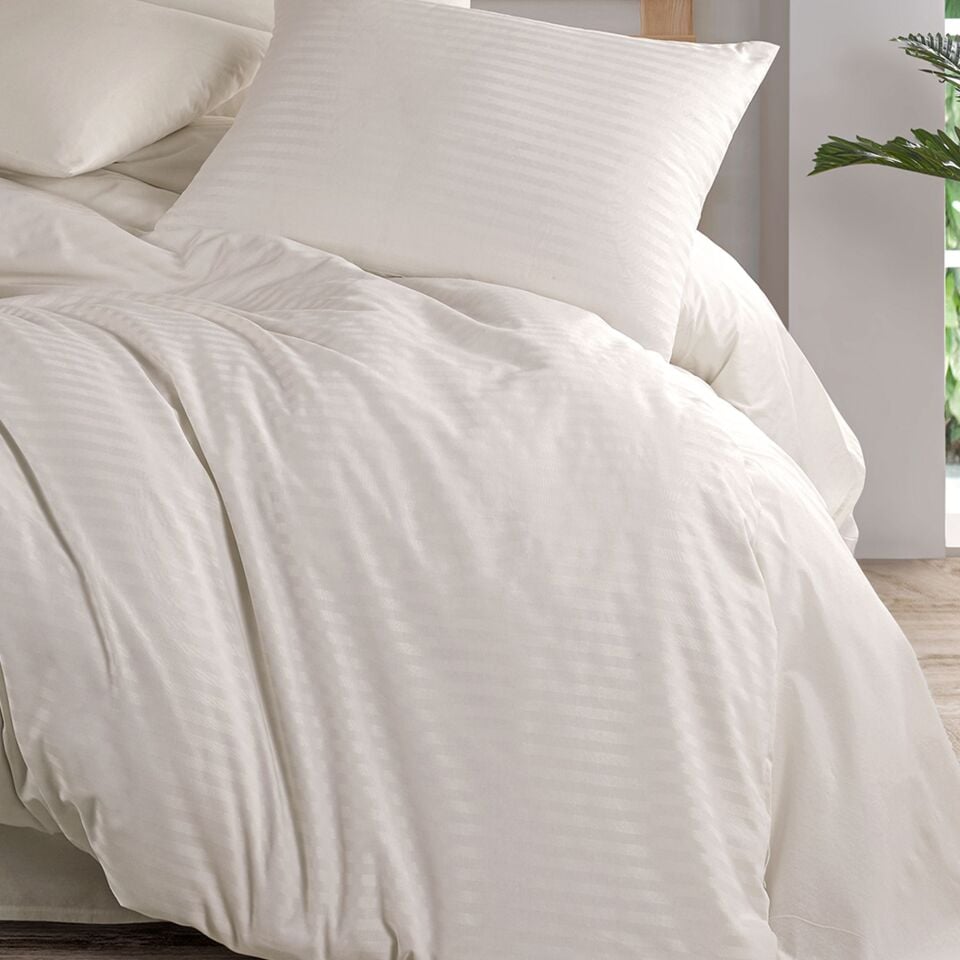 Natural Stripe Çift Kişilik Nevresim Takımı