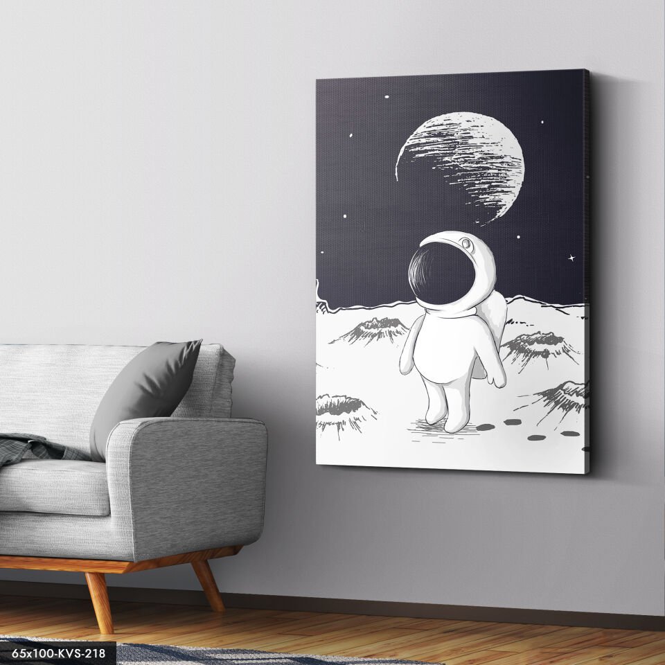 Sevimli Astronot Kanvas - Canvas Tablo