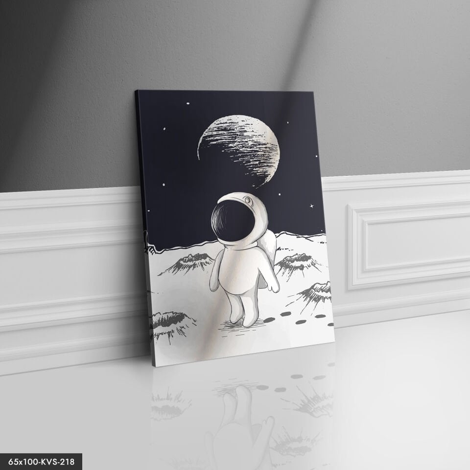 Sevimli Astronot Kanvas - Canvas Tablo