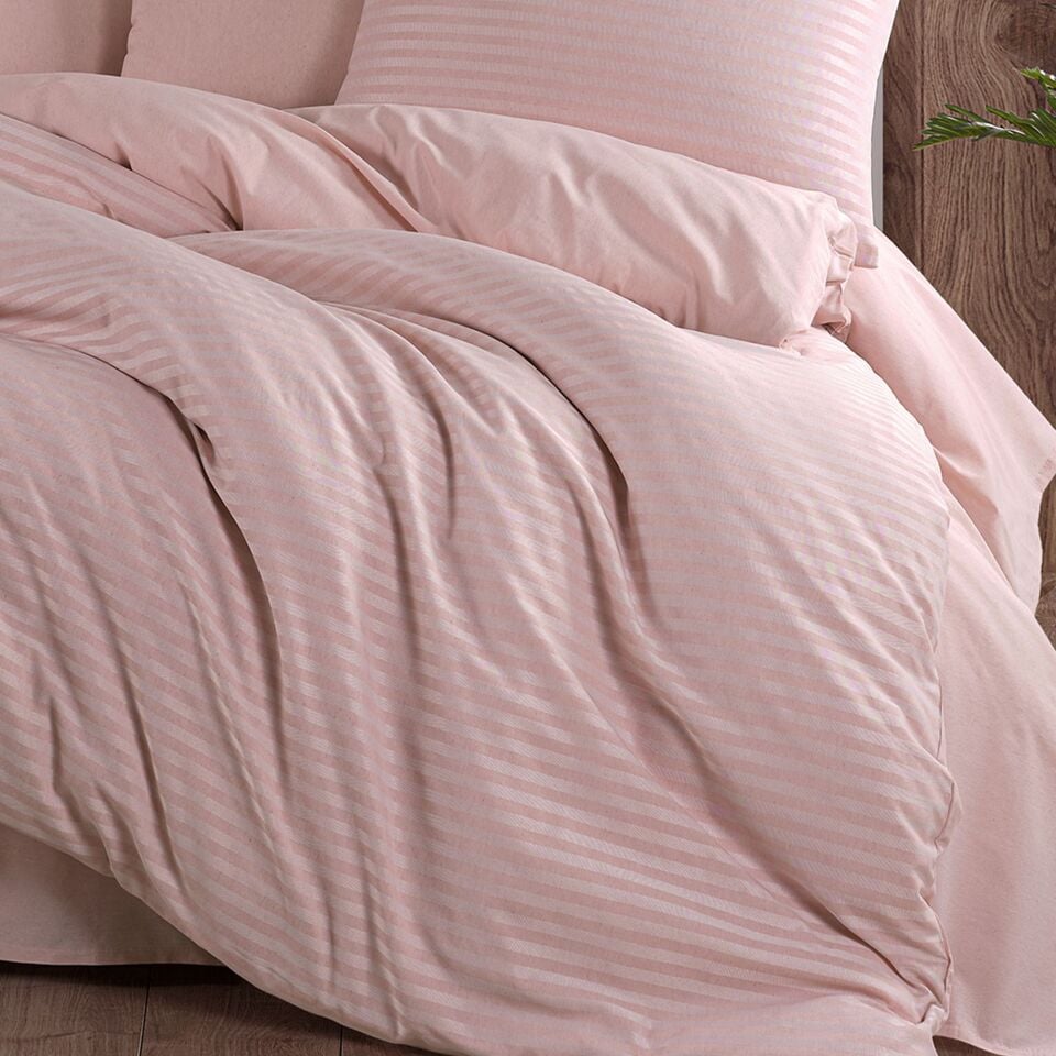 Natural Stripe Çift Kişilik Nevresim Takımı