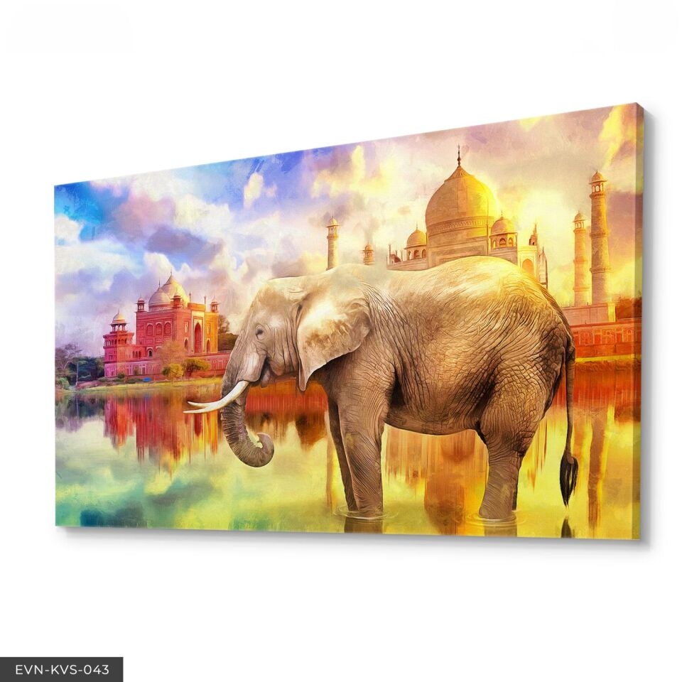 Fil Tek Parça Kanvas Canvas Tablo Tablo