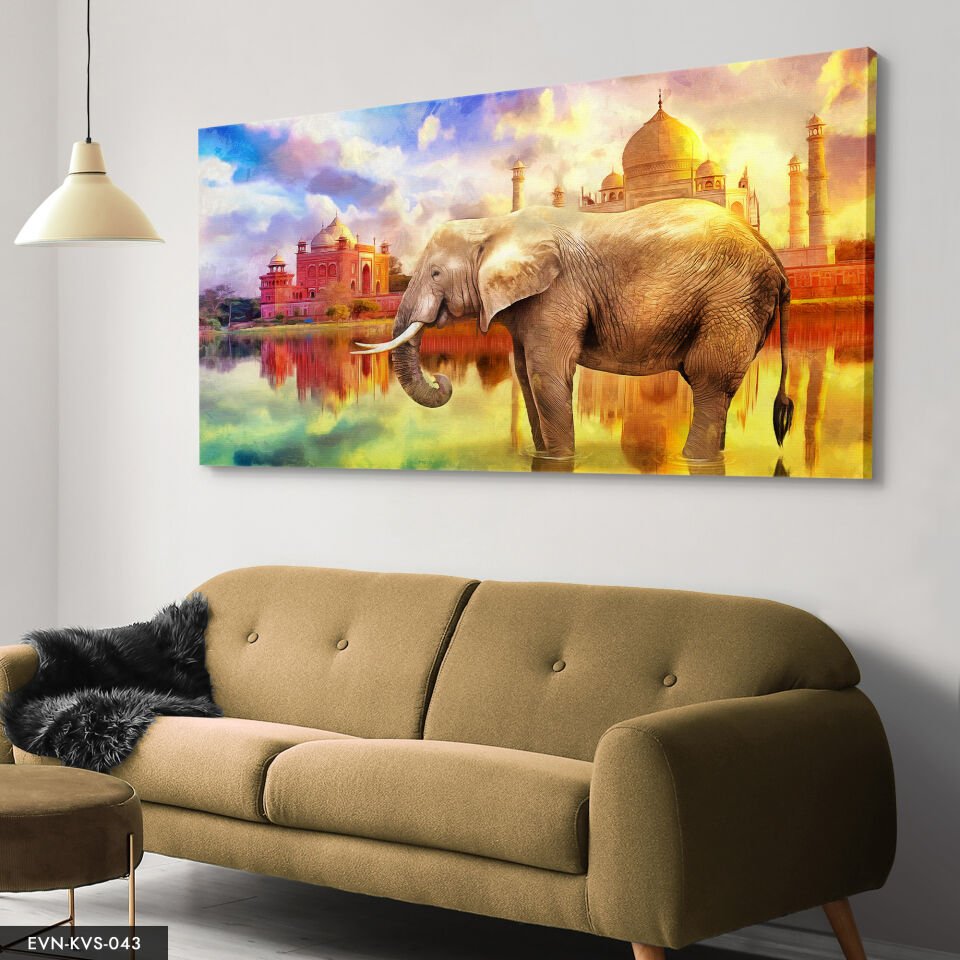 Fil Tek Parça Kanvas Canvas Tablo Tablo