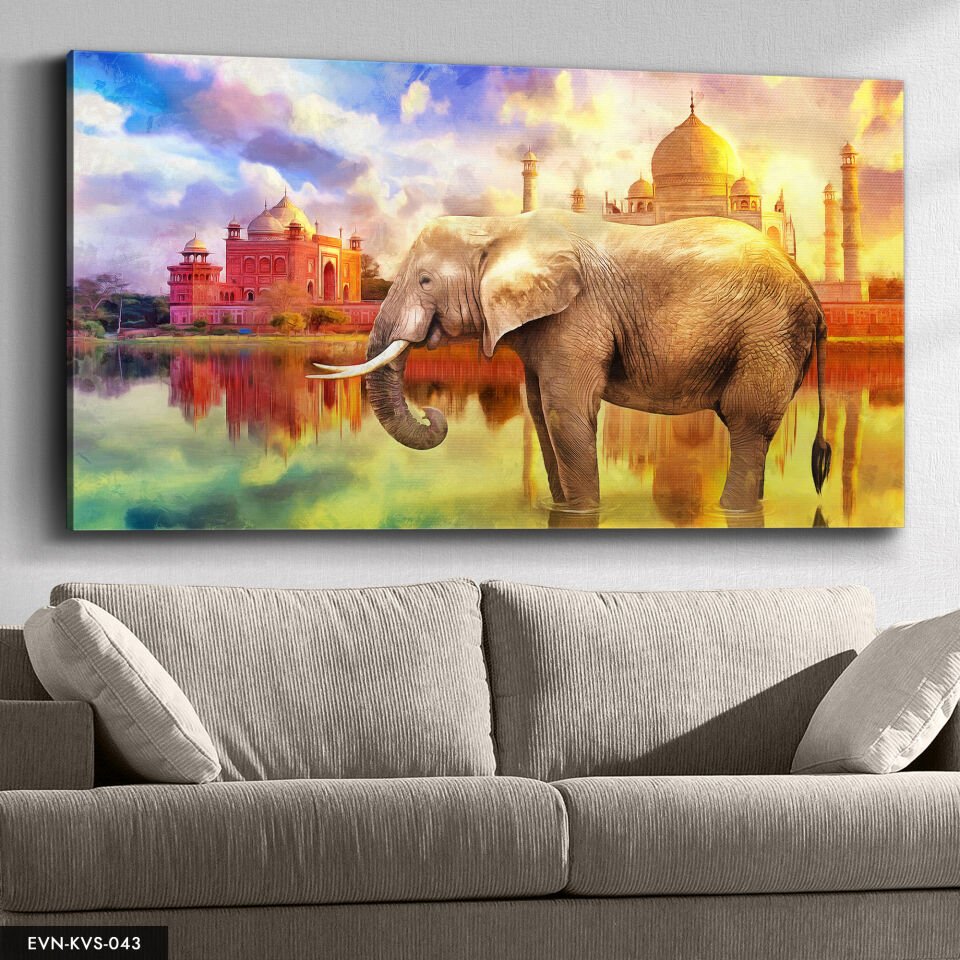 Fil Tek Parça Kanvas Canvas Tablo Tablo