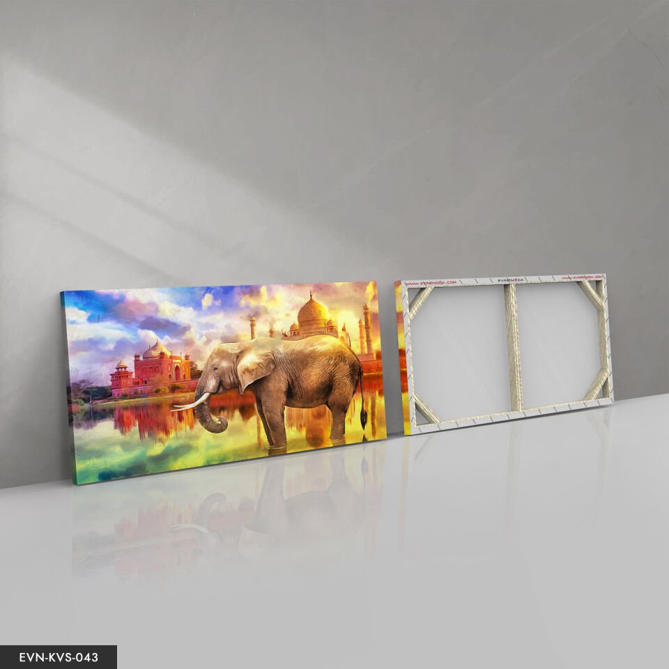 Fil Tek Parça Kanvas Canvas Tablo Tablo