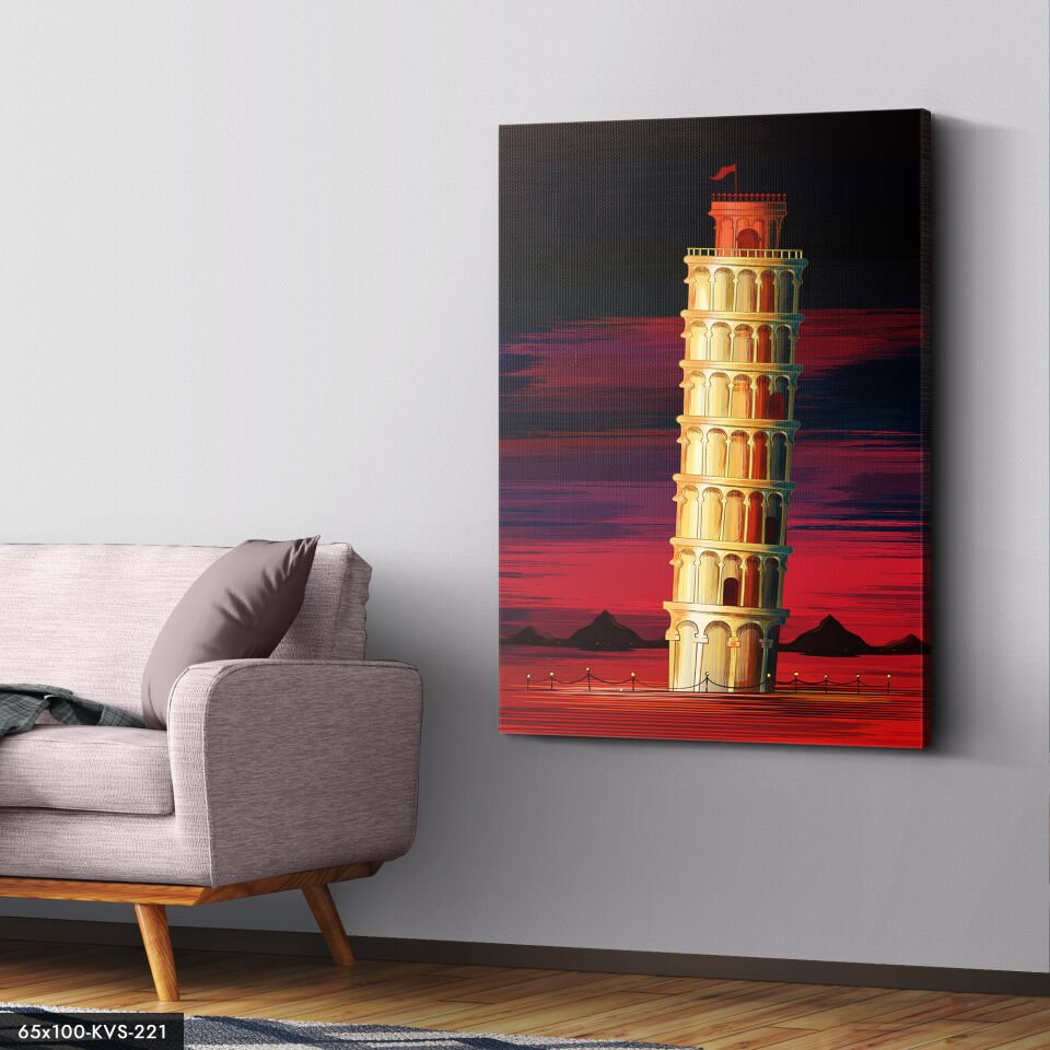 Pissa Kulesi Kanvas - Canvas Tablo