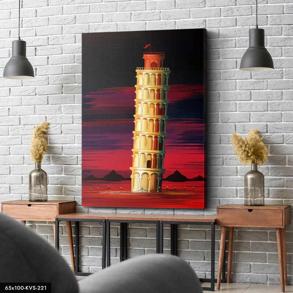 Pissa Kulesi Kanvas - Canvas Tablo