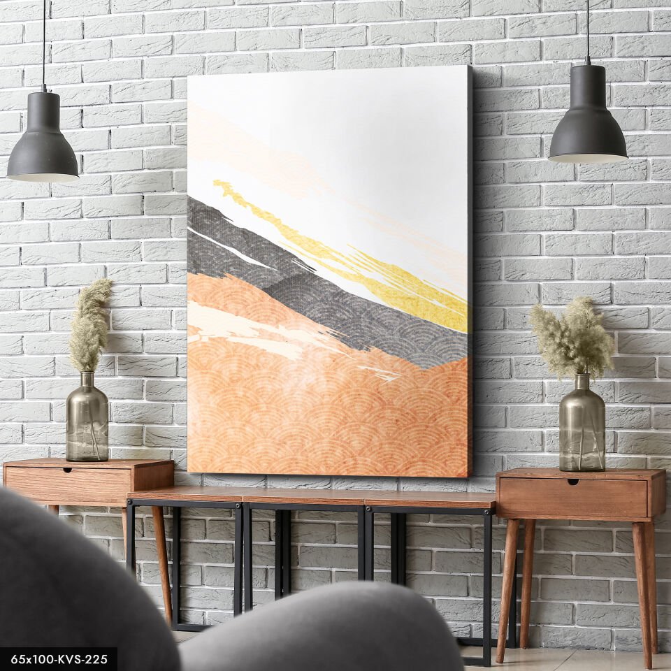 Soyut Sanat Kanvas - Canvas Tablo 40 x 30 CM - Çok Renkli