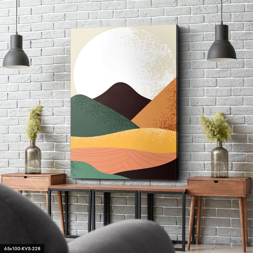 Dağlar Sanat Kanvas - Canvas Tablo 40 x 30 CM - Çok Renkli