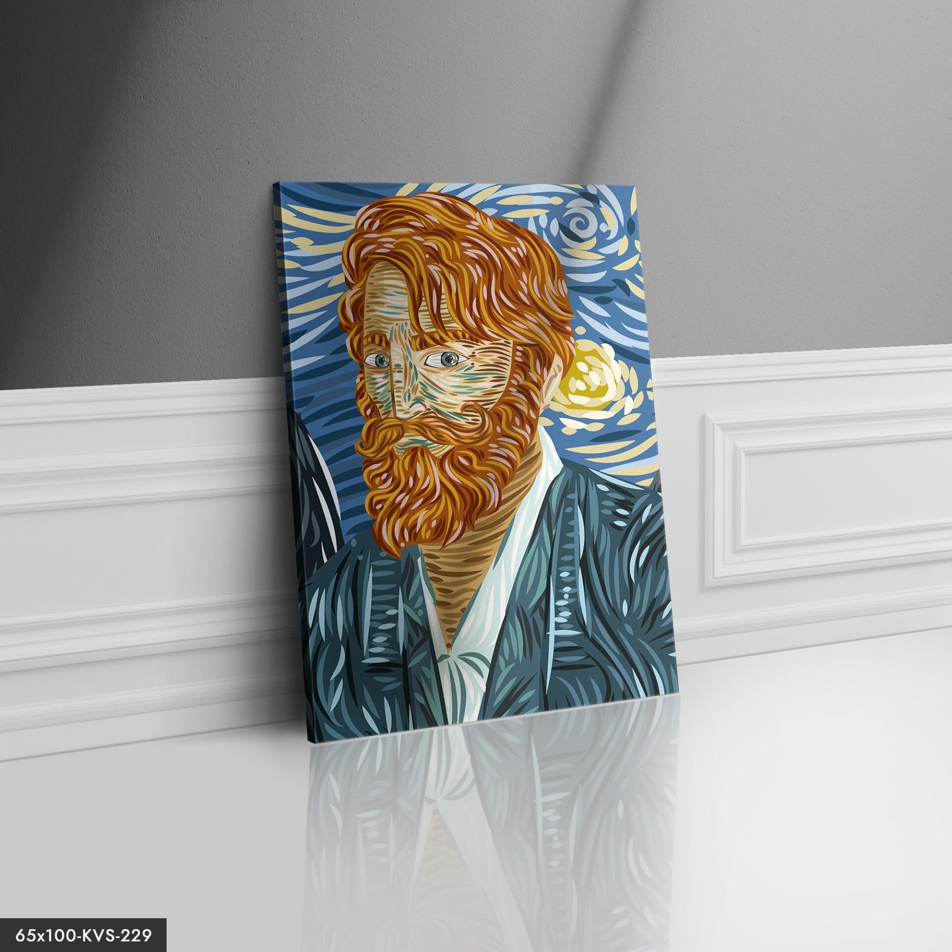 Kızıl Saçlı Adam Kanvas - Canvas Tablo 40 x 30 CM - Çok Renkli