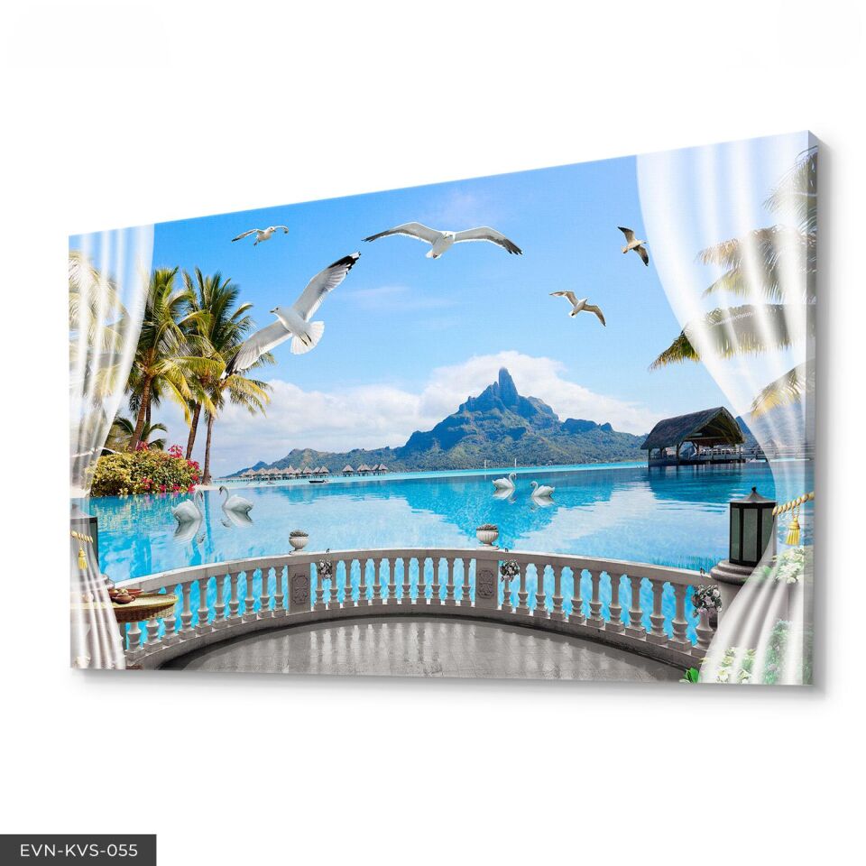 Martılar Tek Parça Kanvas Canvas Tablo Tablo