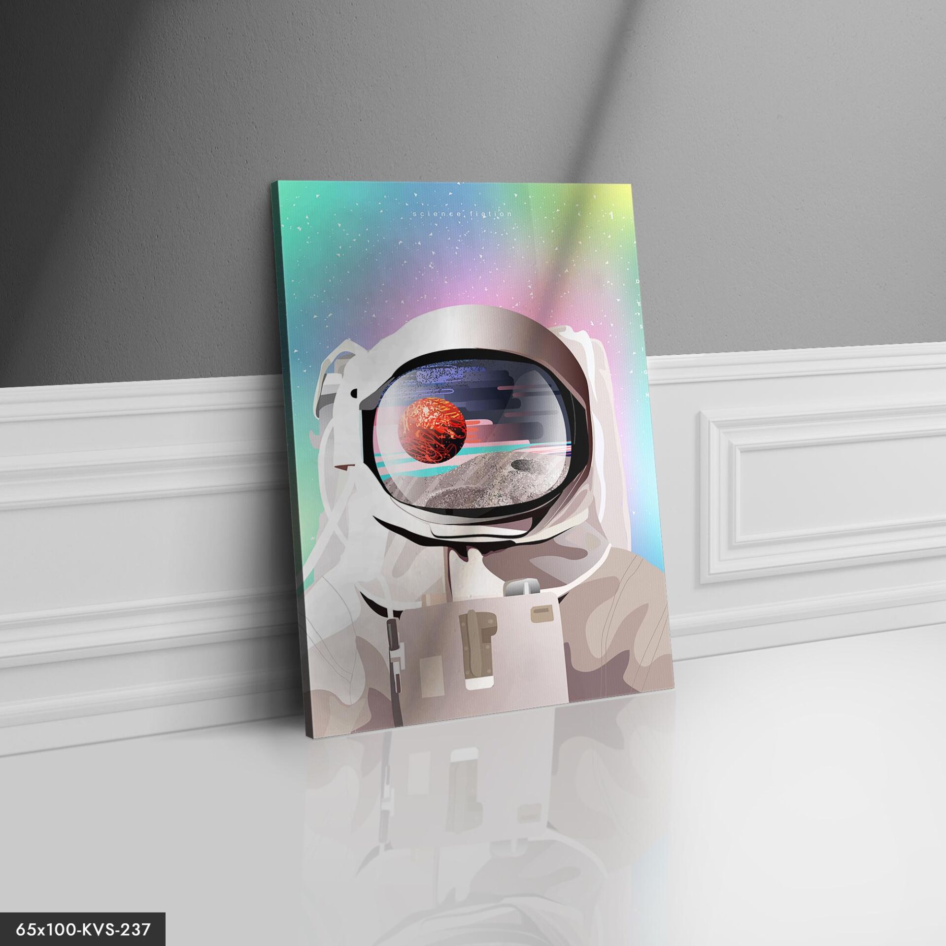 Astronot Kanvas - Canvas Tablo 40 x 30 CM - Çok Renkli