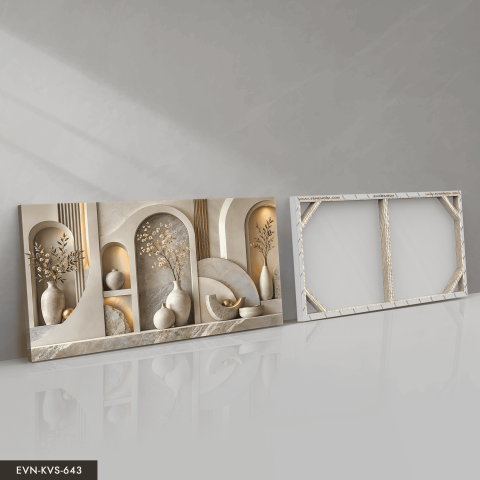 Vazoda Papatyalar Modern Tek Parça Işıksız Kanvas - Canvas Tablo