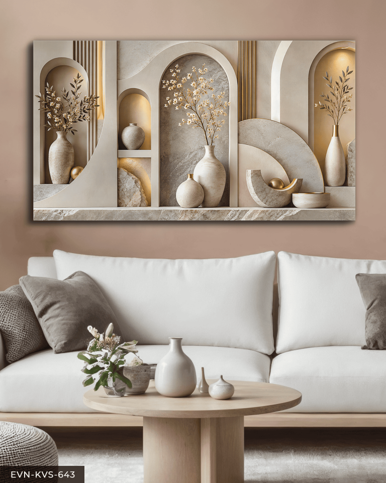Vazoda Papatyalar Modern Tek Parça Işıksız Kanvas - Canvas Tablo