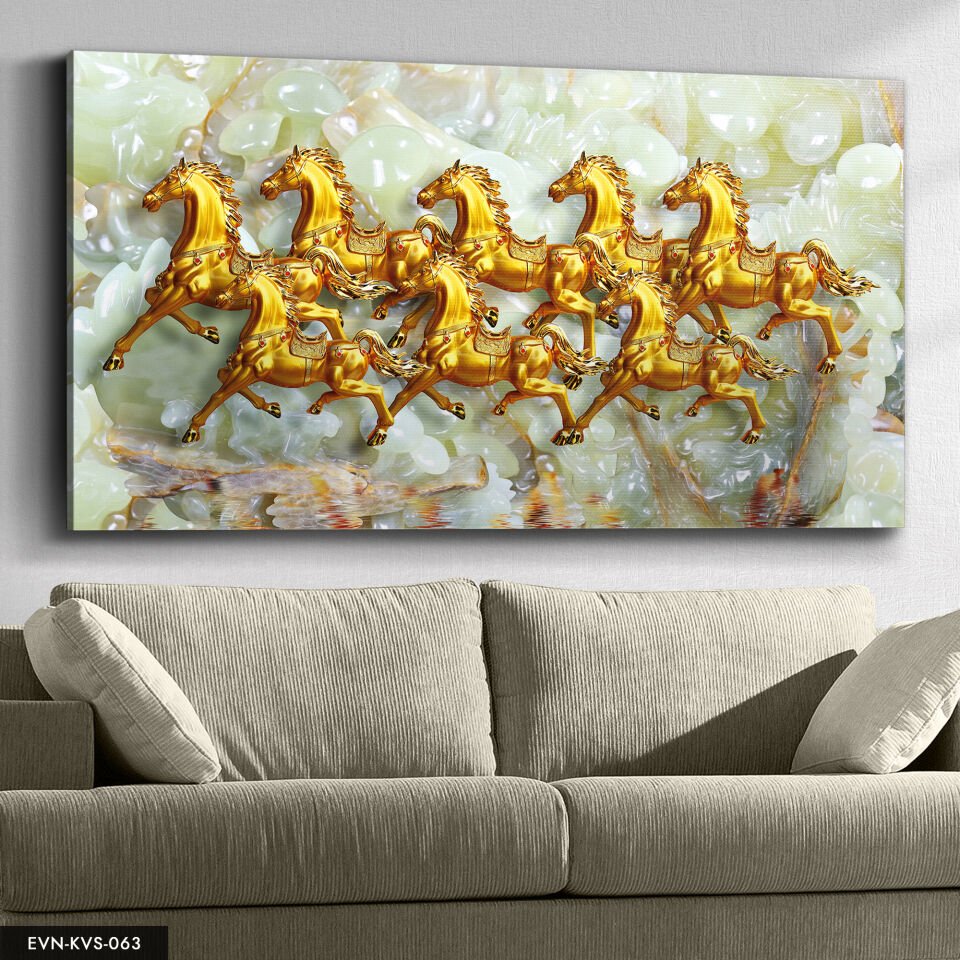 Atlar Tek Parça Kanvas Canvas Tablo Tablo