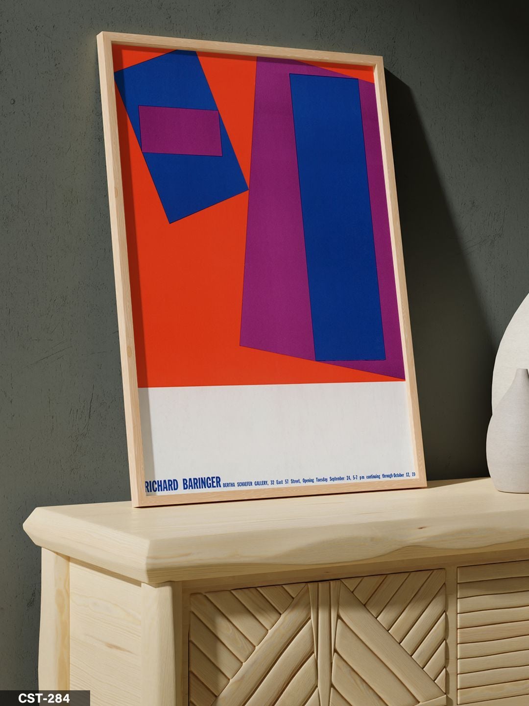 Richard Barınger Bertha Schaefer Gallery Tek Parça Ahşap Çerçeveli Tablo Naturel - 50 x 70 CM