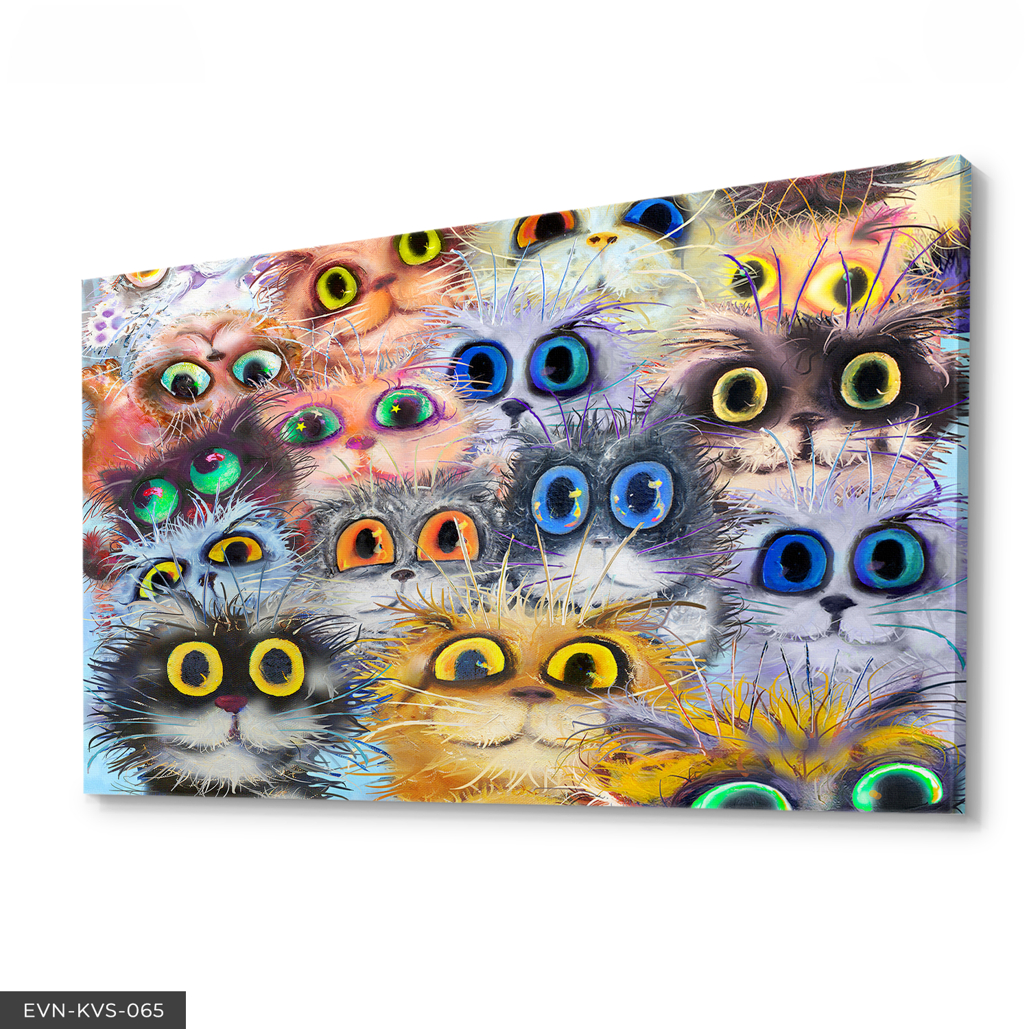 Kedi Gözleri Tek Parça Kanvas Canvas Tablo Tablo