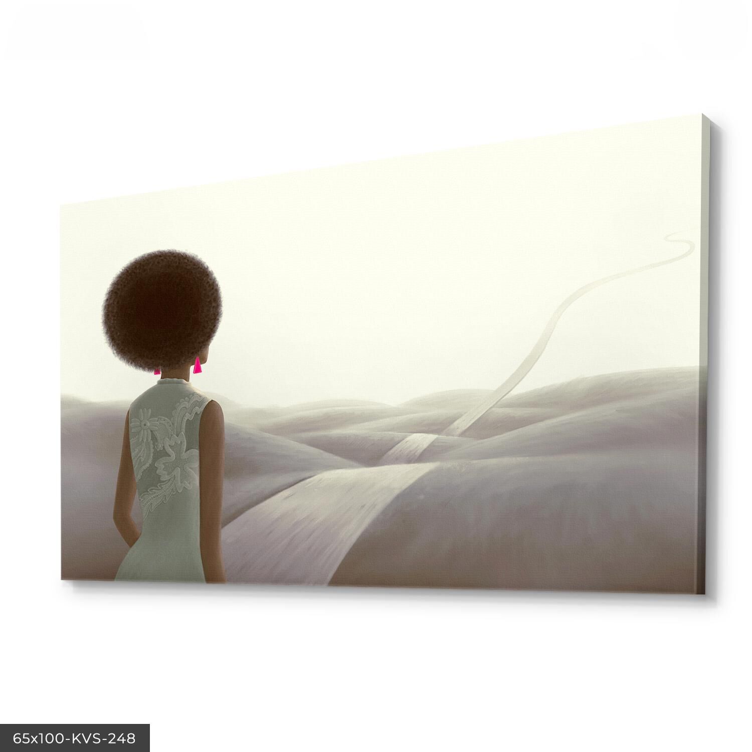 Mutluluğa Giden Yol Kanvas - Canvas Tablo 40 x 30 CM - Çok Renkli