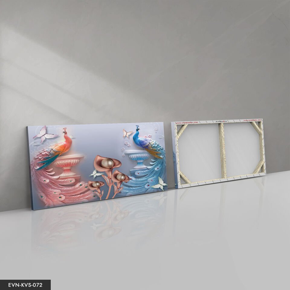 Tavus Kuşu Tek Parça Kanvas Canvas Tablo Tablo