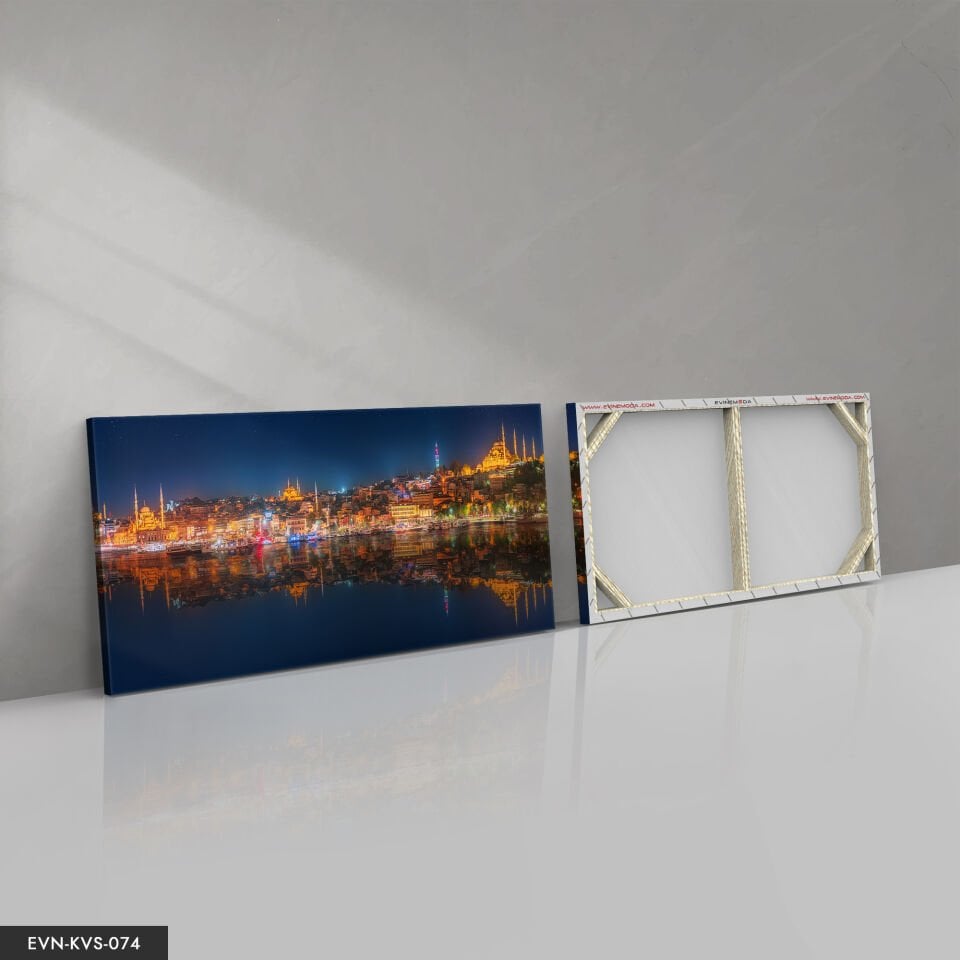 Şehir Manzarası Tek Parça Kanvas Canvas Tablo Tablo