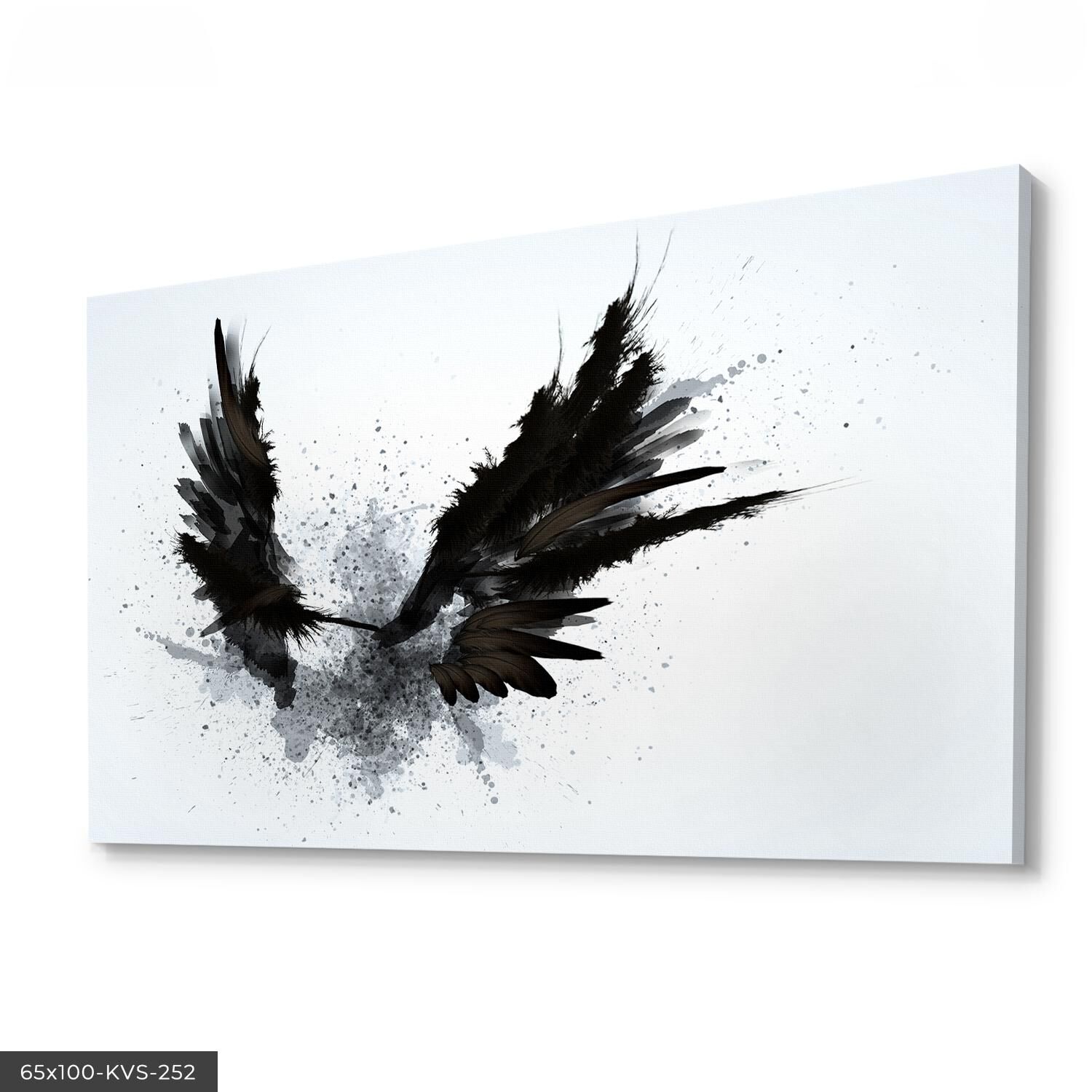 Kanatlı Kanvas - Canvas Tablo 40 x 30 CM - Çok Renkli