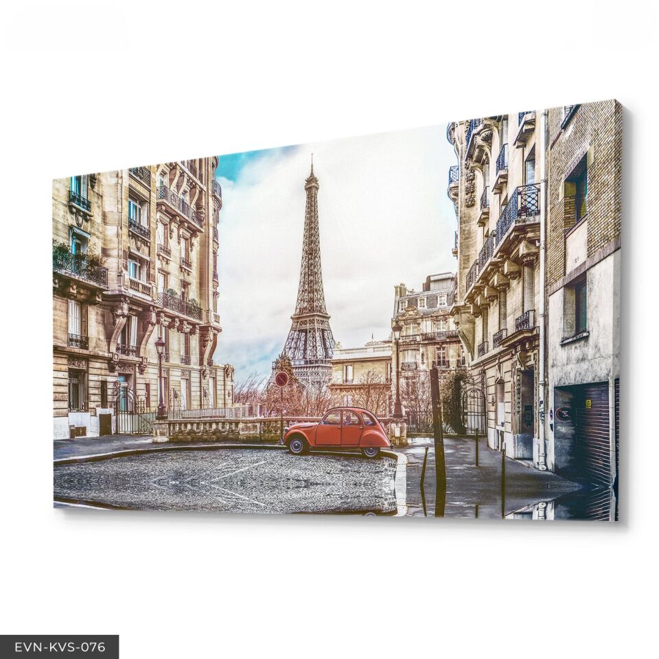 Eyfel Kulesi Tek Parça Kanvas Canvas Tablo Tablo