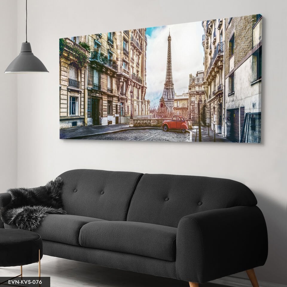 Eyfel Kulesi Tek Parça Kanvas Canvas Tablo Tablo