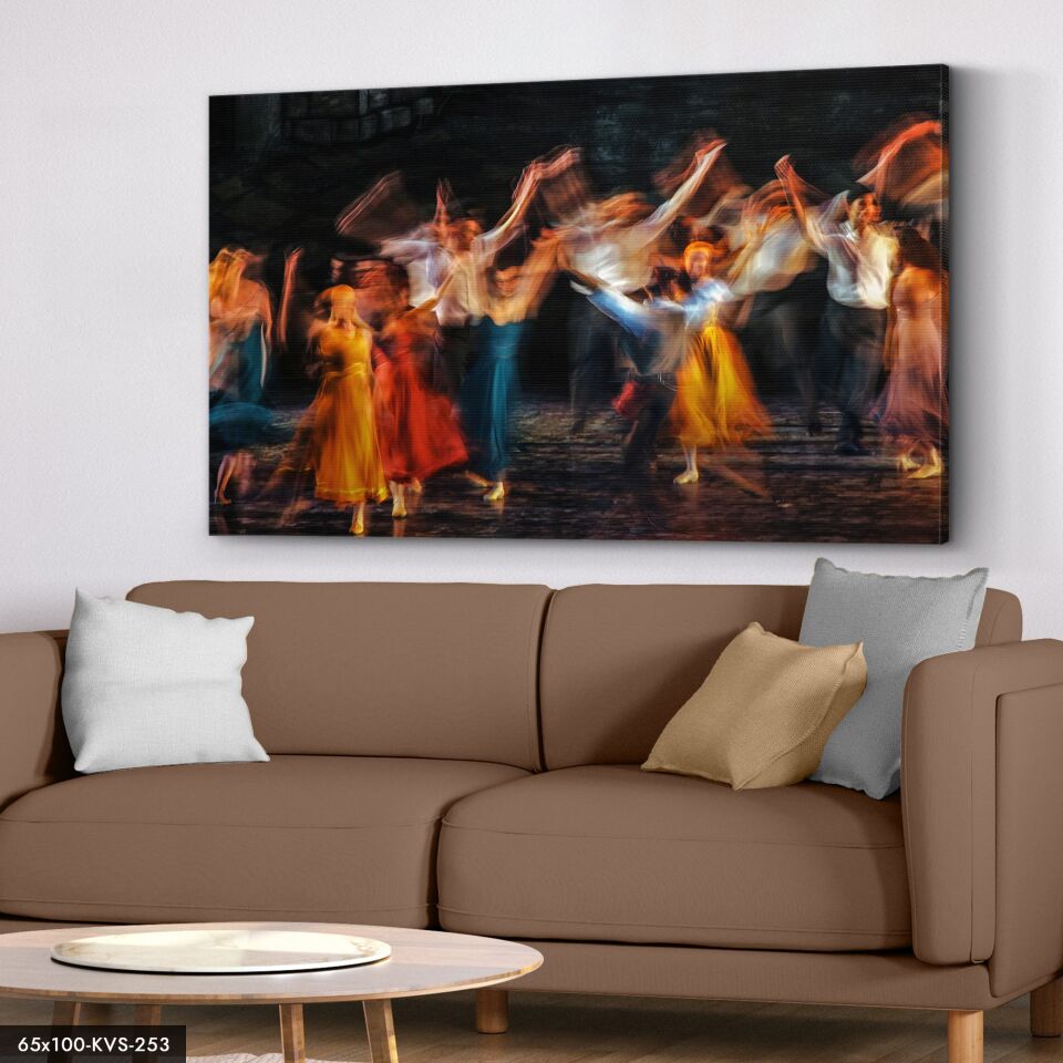 Müzikal Kanvas - Canvas Tablo 40 x 30 CM - Çok Renkli