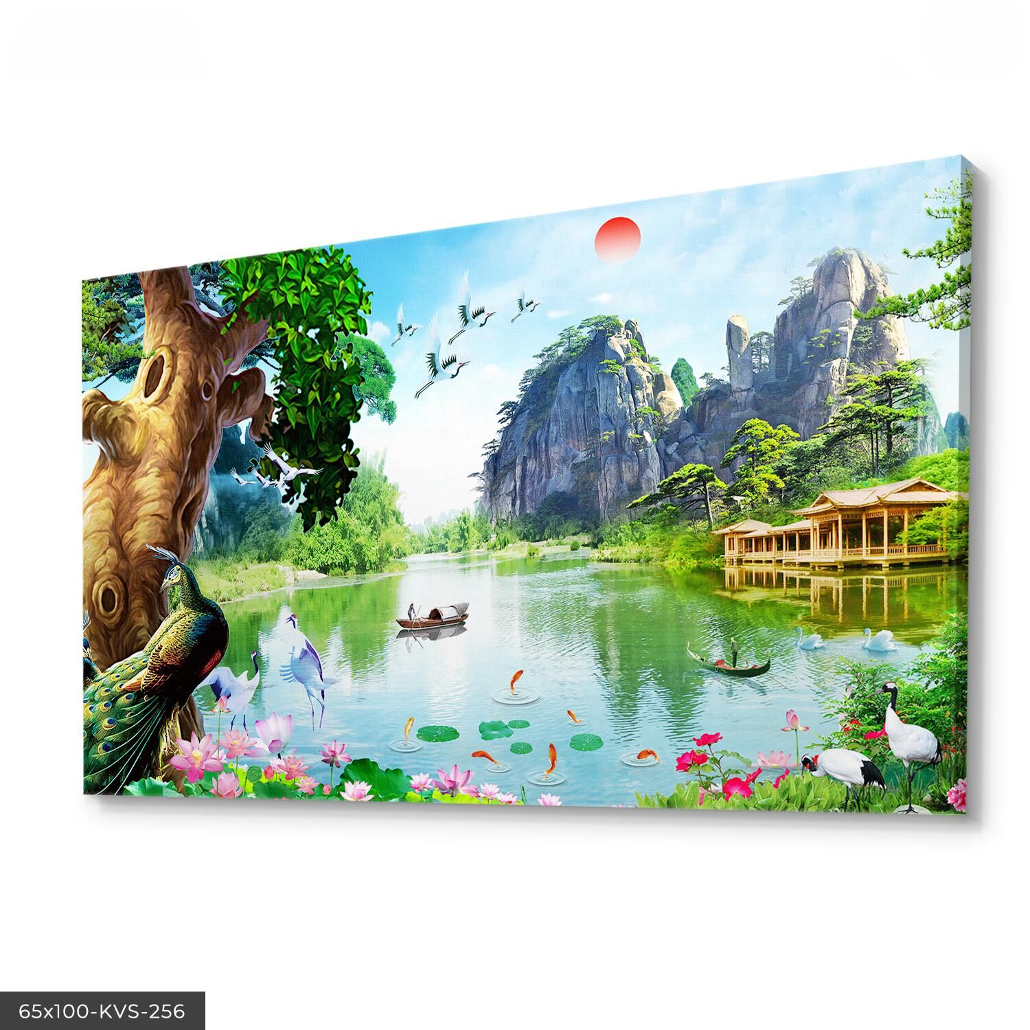 Doğa Harikaları Kanvas - Canvas Tablo 40 x 30 CM - Çok Renkli