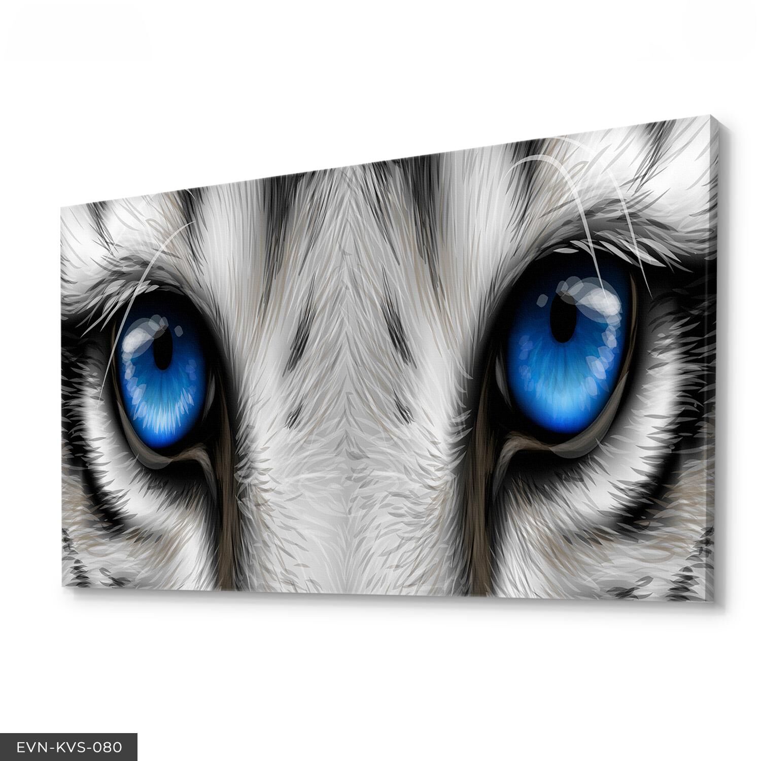 Kaplan Gözü Tek Parça Kanvas Canvas Tablo Tablo 40 x 30 CM - Çok Renkli