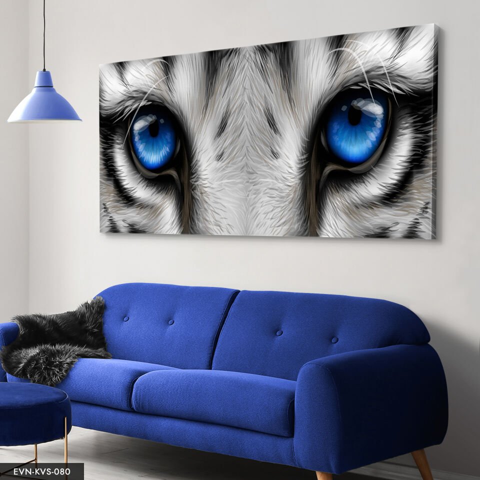 Kaplan Gözü Tek Parça Kanvas Canvas Tablo Tablo