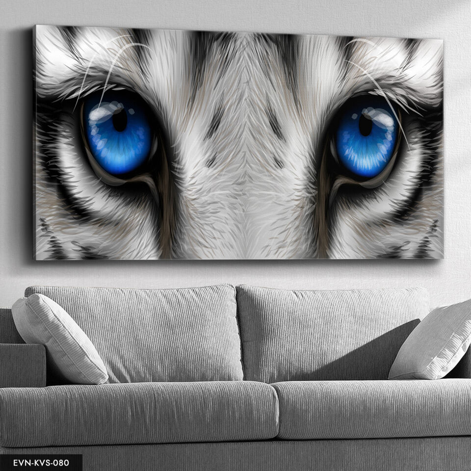 Kaplan Gözü Tek Parça Kanvas Canvas Tablo Tablo