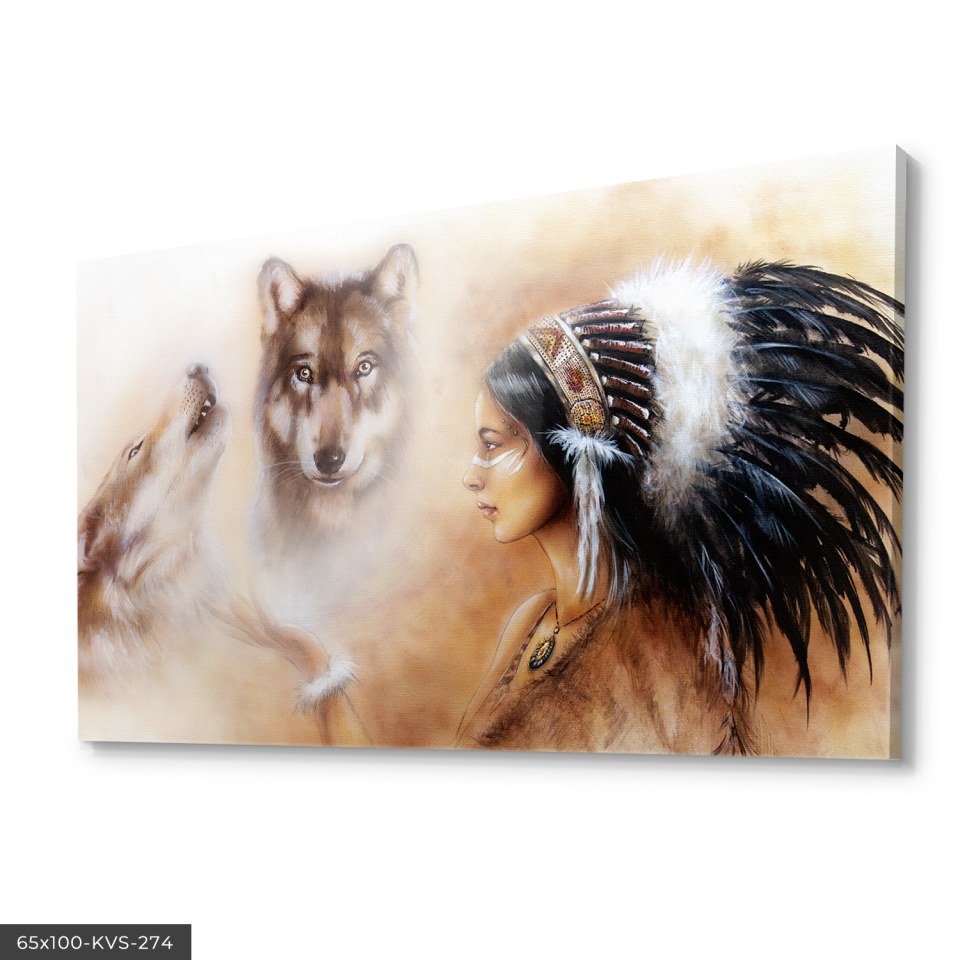 Kızıldereli Kurtlar Kanvas - Canvas Tablo