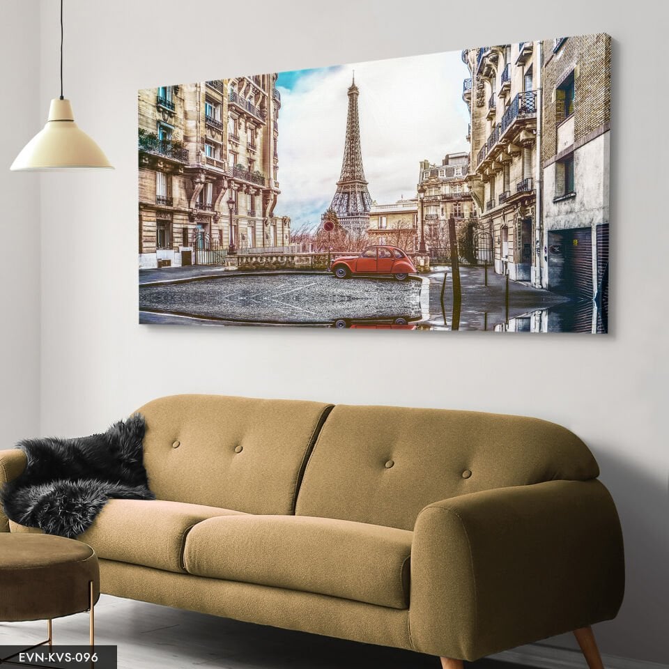 Eyfel Kulesi Tek Parça Kanvas Canvas Tablo Tablo