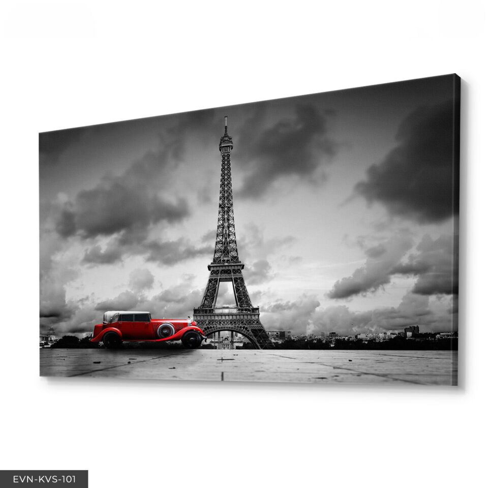 Eyfel Kulesi Tek Parça Kanvas Canvas Tablo Tablo