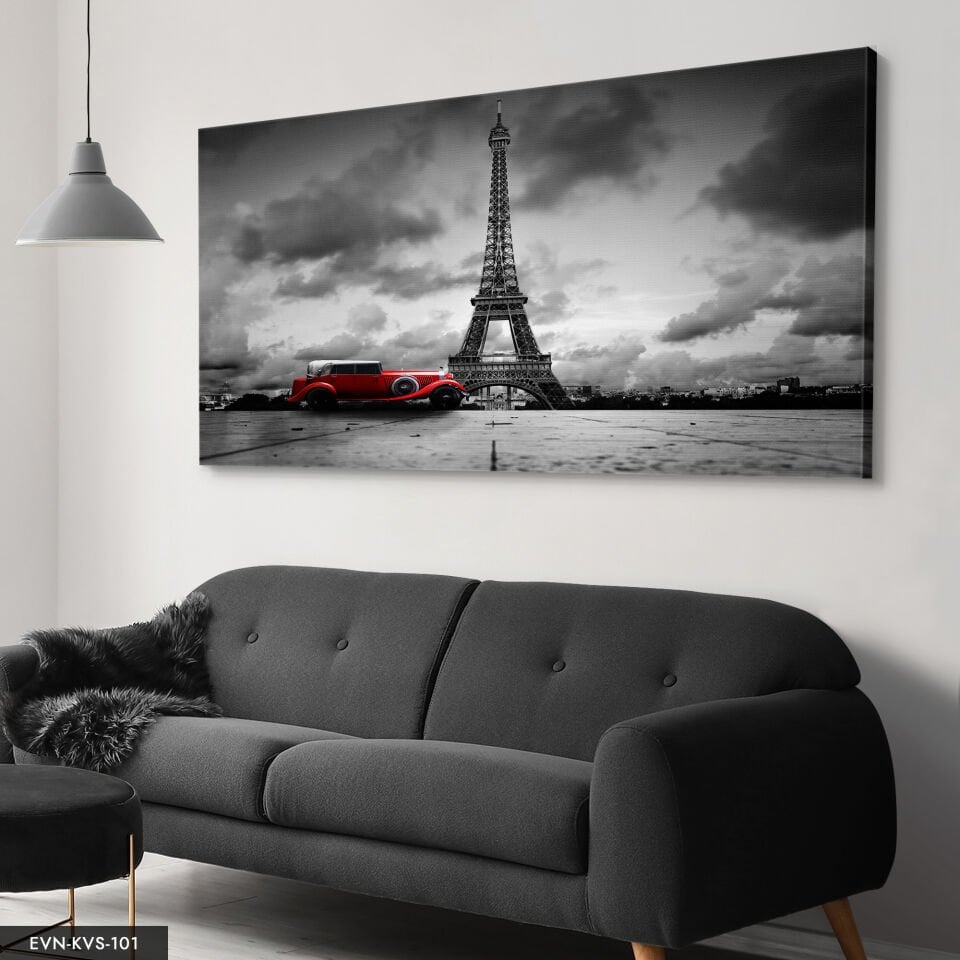 Eyfel Kulesi Tek Parça Kanvas Canvas Tablo Tablo