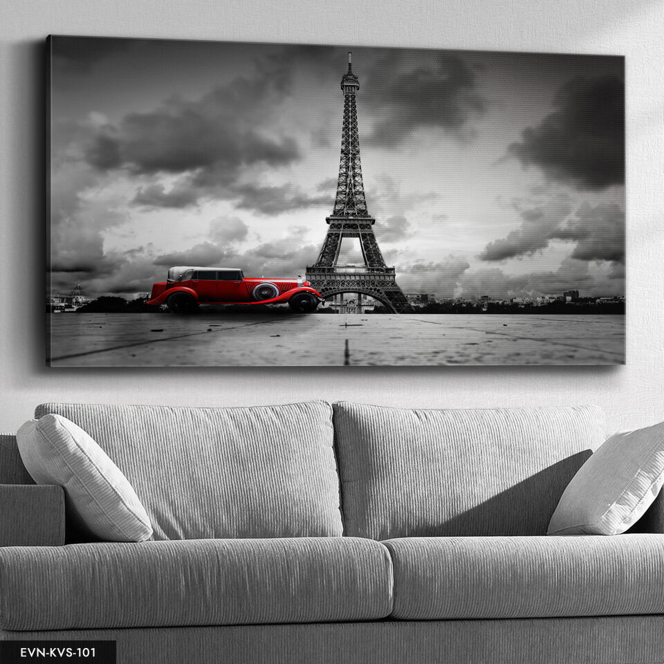 Eyfel Kulesi Tek Parça Kanvas Canvas Tablo Tablo