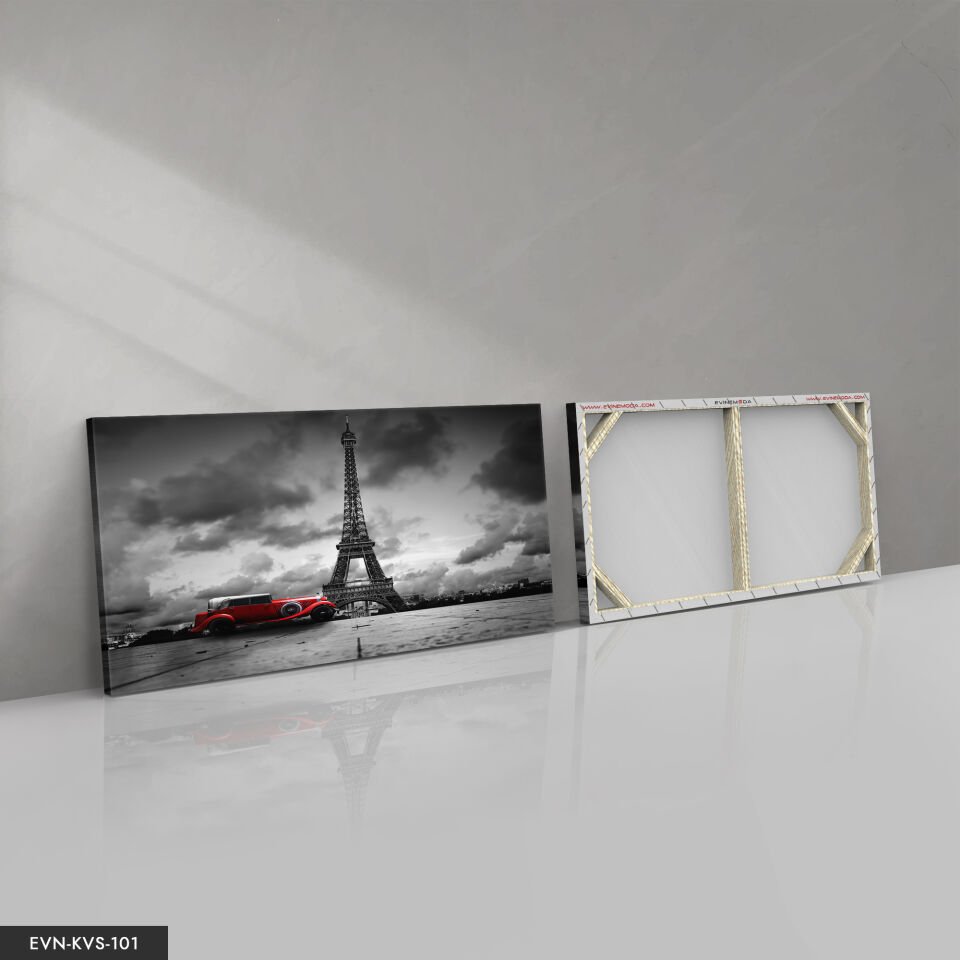 Eyfel Kulesi Tek Parça Kanvas Canvas Tablo Tablo