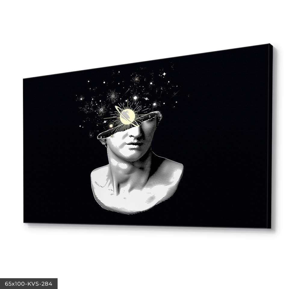 Heykel Portre Kanvas - Canvas Tablo