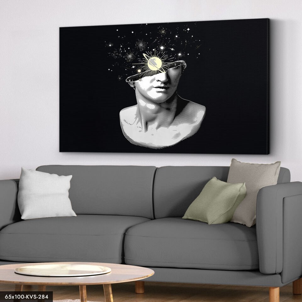 Heykel Portre Kanvas - Canvas Tablo