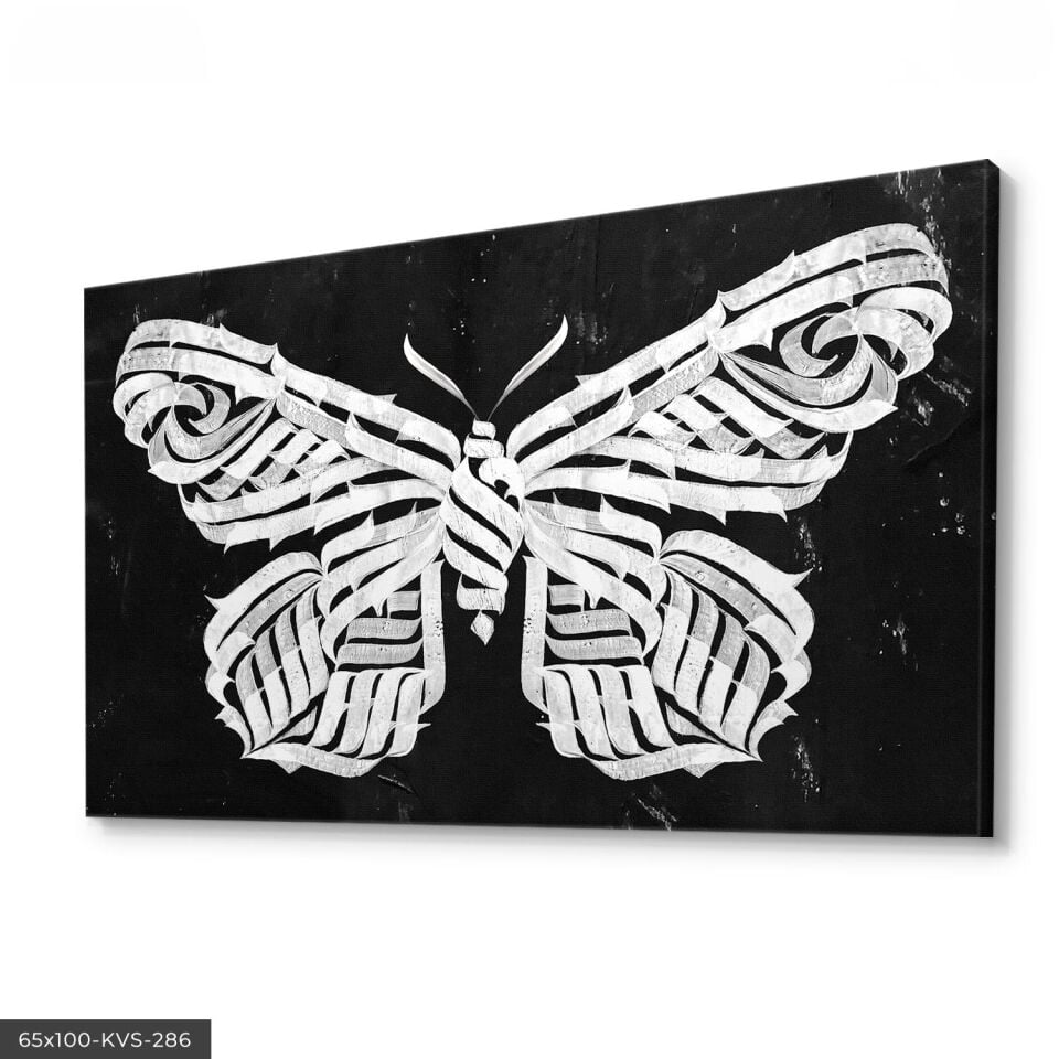 Kelebek Kanvas - Canvas Tablo 140 x 90 CM - Çok Renkli