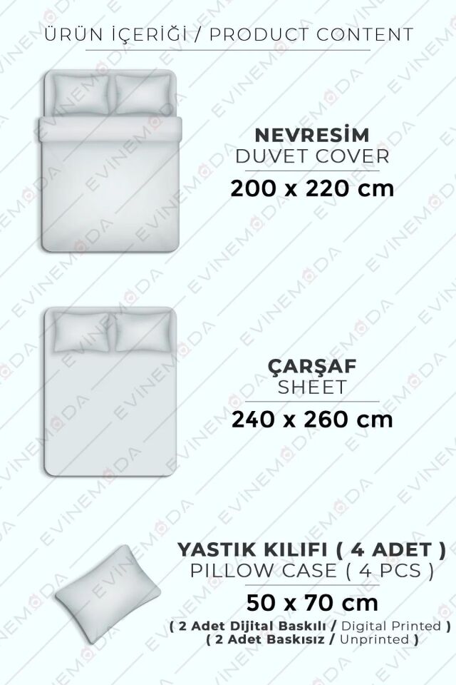 Mor Kelebek Dijital Baskılı 3D 3 Boyutlu Çift Kişilik Nevresim Takımı Çift Kişilik