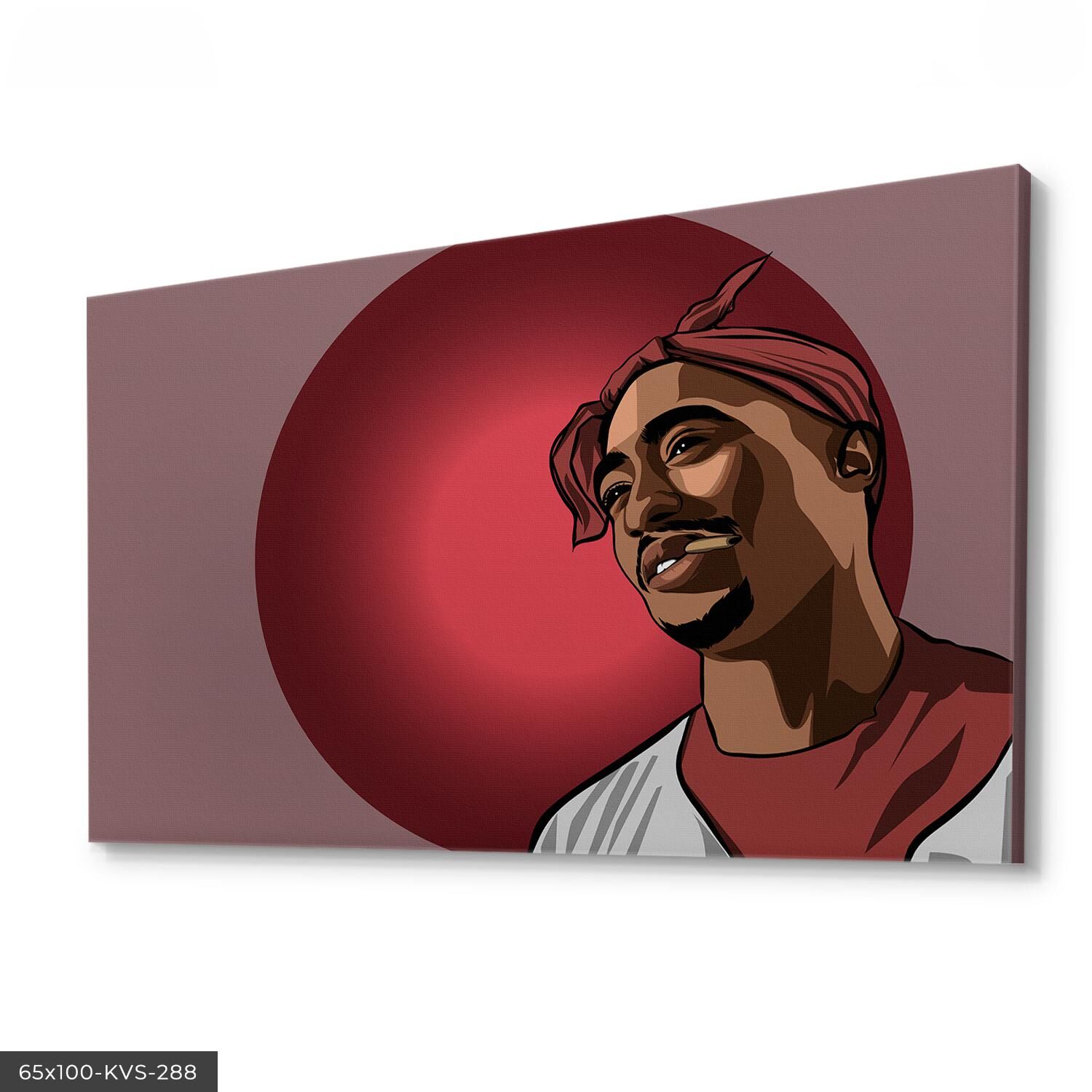 Tupac Shakur Kanvas - Canvas Tablo 40 x 30 CM - Çok Renkli