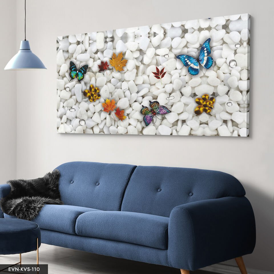 Kelebekler Tek Parça Kanvas Canvas Tablo Tablo