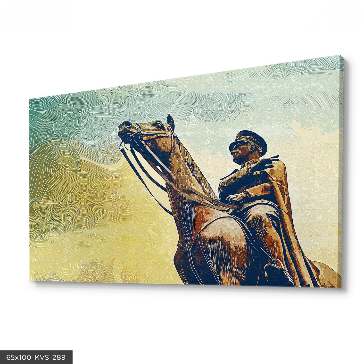 Atatürk Kanvas - Canvas Tablo 40 x 30 CM - Çok Renkli