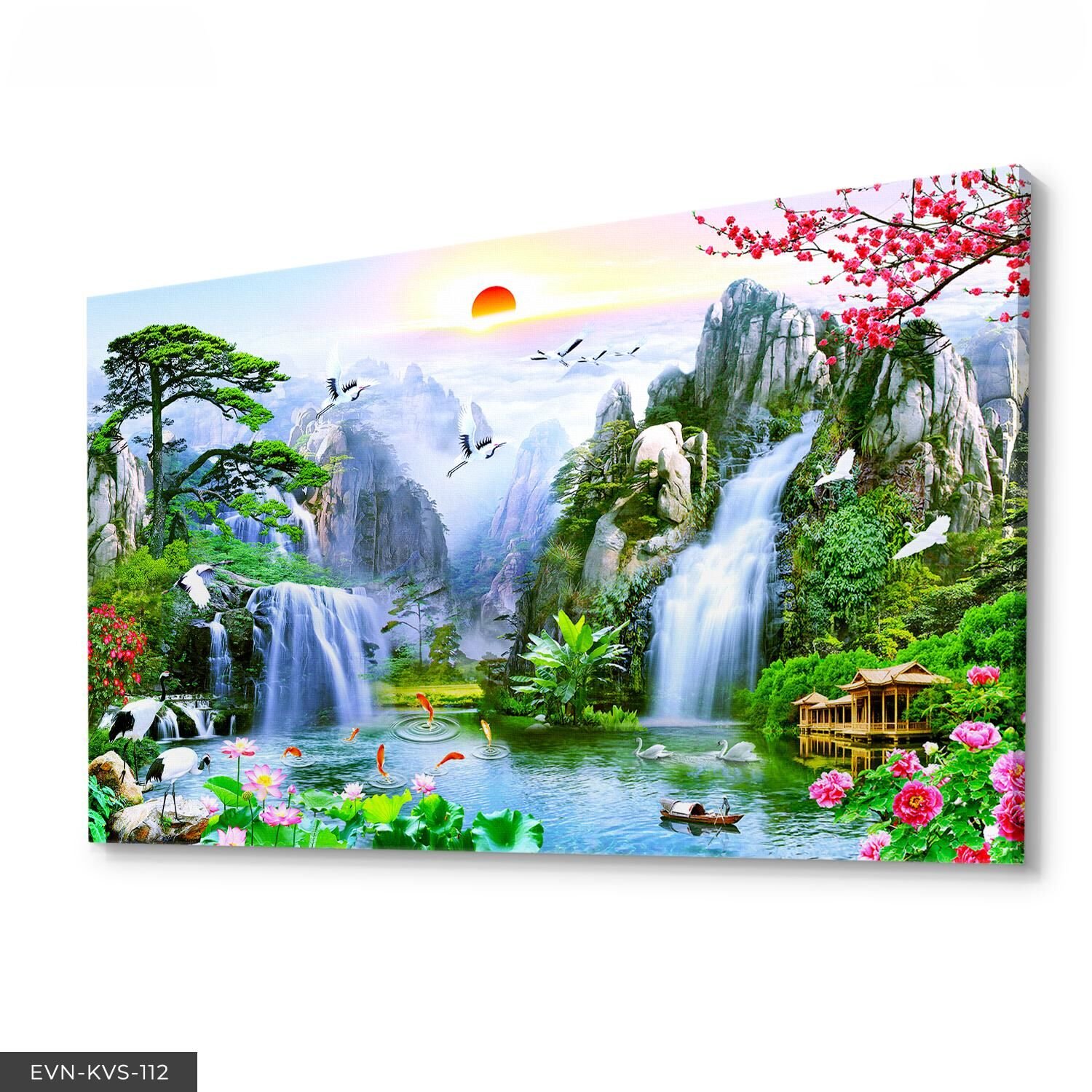 Doğa Manzarası Tek Parça Kanvas Canvas Tablo Tablo 40 x 30 CM - Çok Renkli