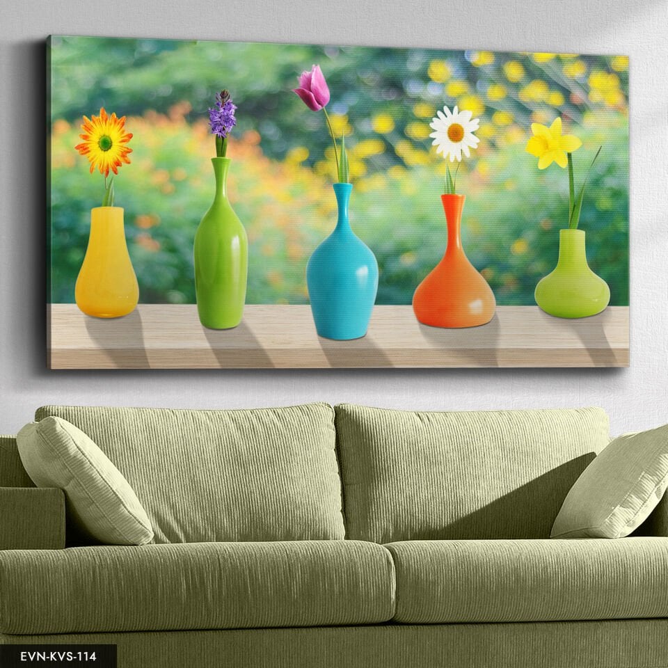 Çiçekler Tek Parça Kanvas Canvas Tablo Tablo