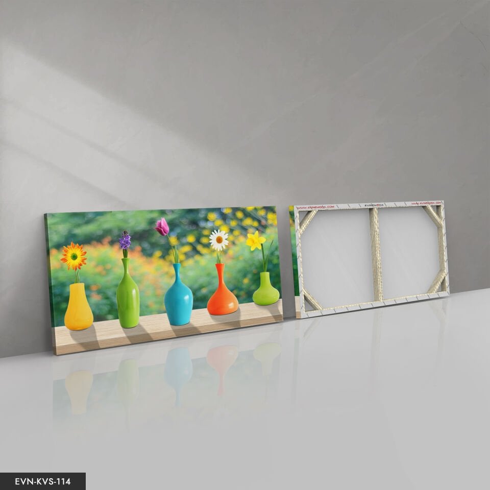 Çiçekler Tek Parça Kanvas Canvas Tablo Tablo