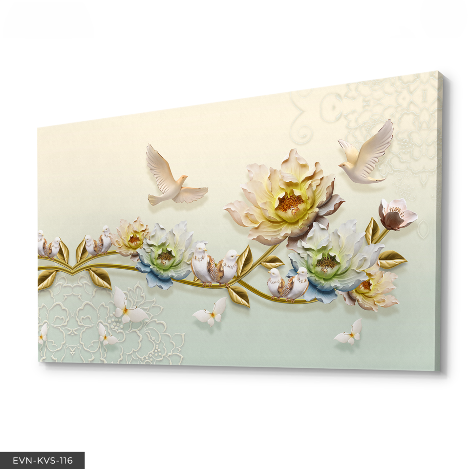 Güvercinler Tek Parça Kanvas Canvas Tablo Tablo